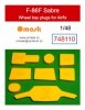Omask 748110 F-86F Sabre wheel bay plugs (for Airfix) 1/48